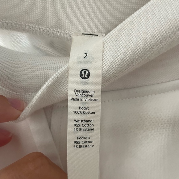 Lululemon white sweatpants - Picture 4 of 4